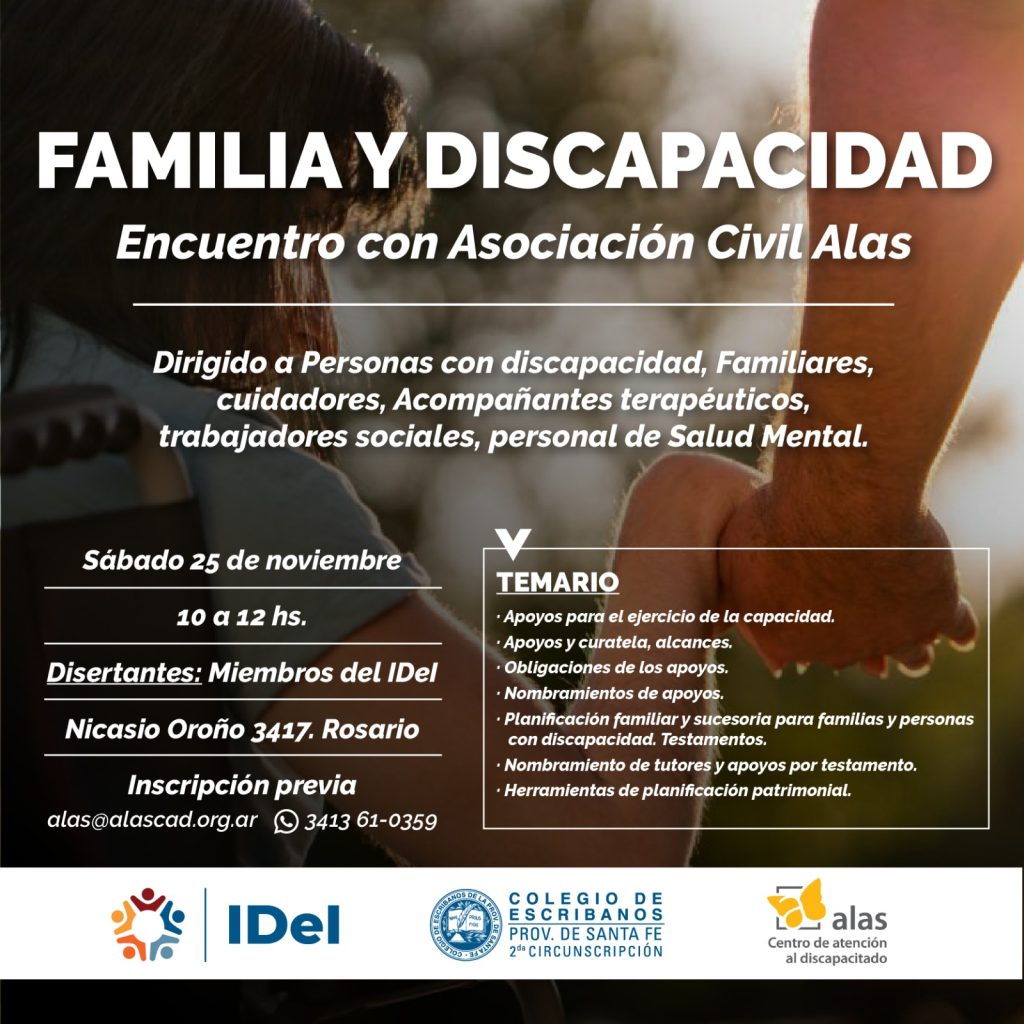 Flyer Familia y Discapacidad